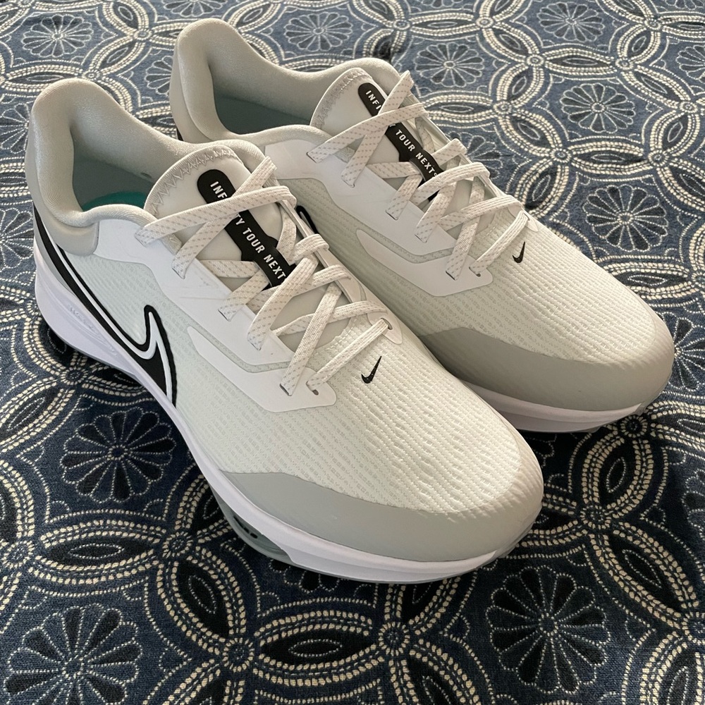 Nike Air Zoom Infinity Tour Next White/Grey Golf Shoes